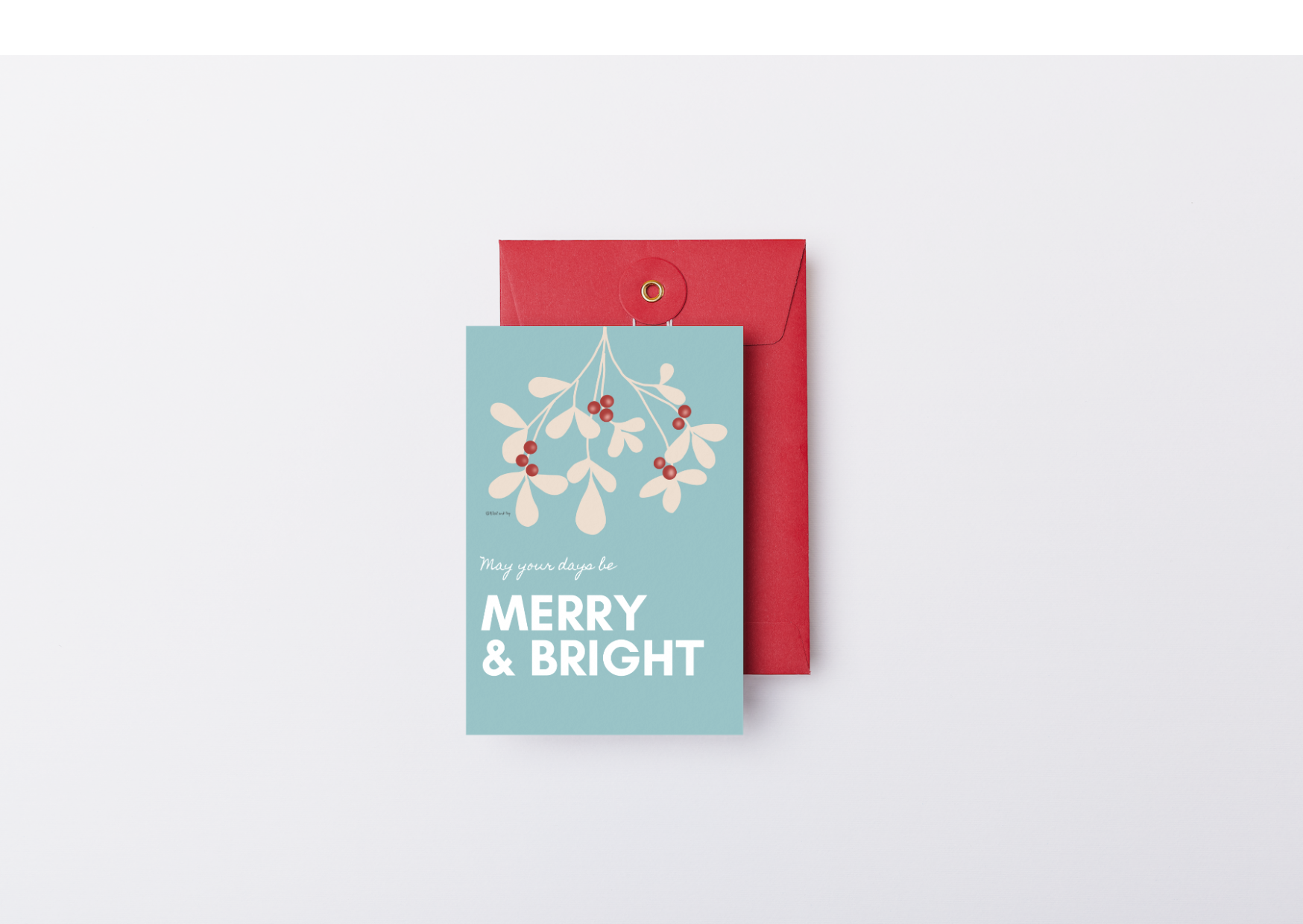 Merry & Bright -  Christmas Card - Billi & Pop